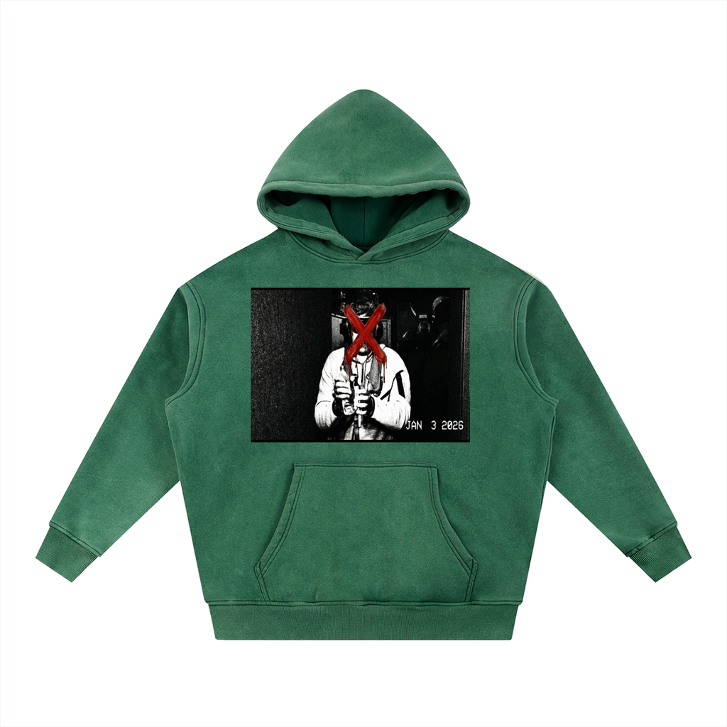 Snow Wash Oversize Hoodie - Maduro Secuestrado