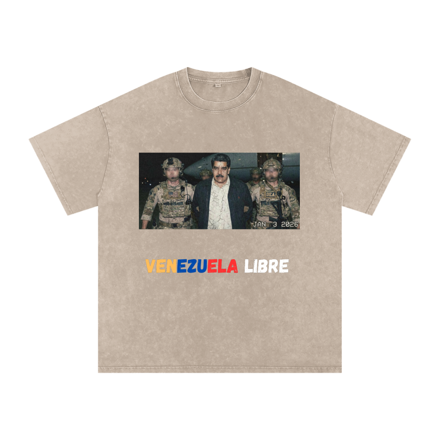 Snow Washed Oversized - Venezuela Libre