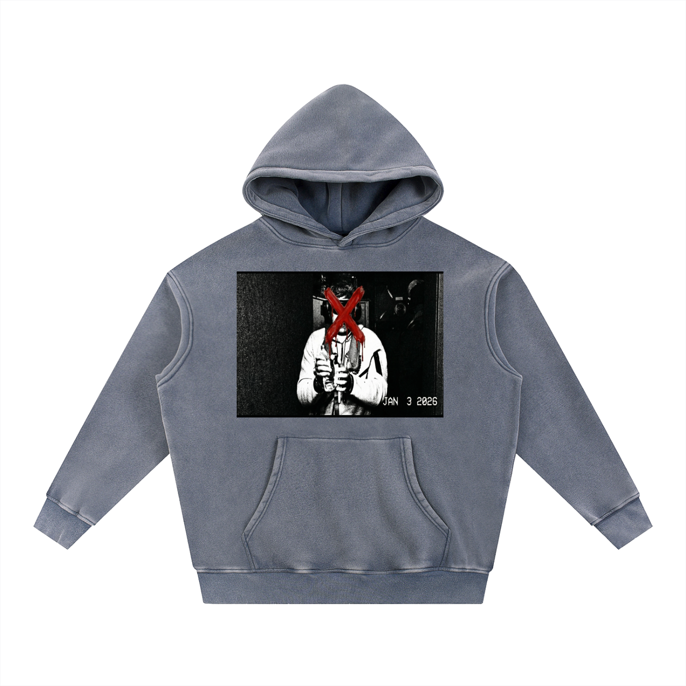 Snow Wash Oversize Hoodie - Maduro Secuestrado