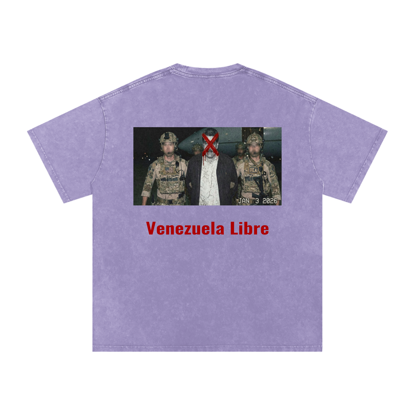 Snow Washed - Oversized - Boxy - Venezuela Libre