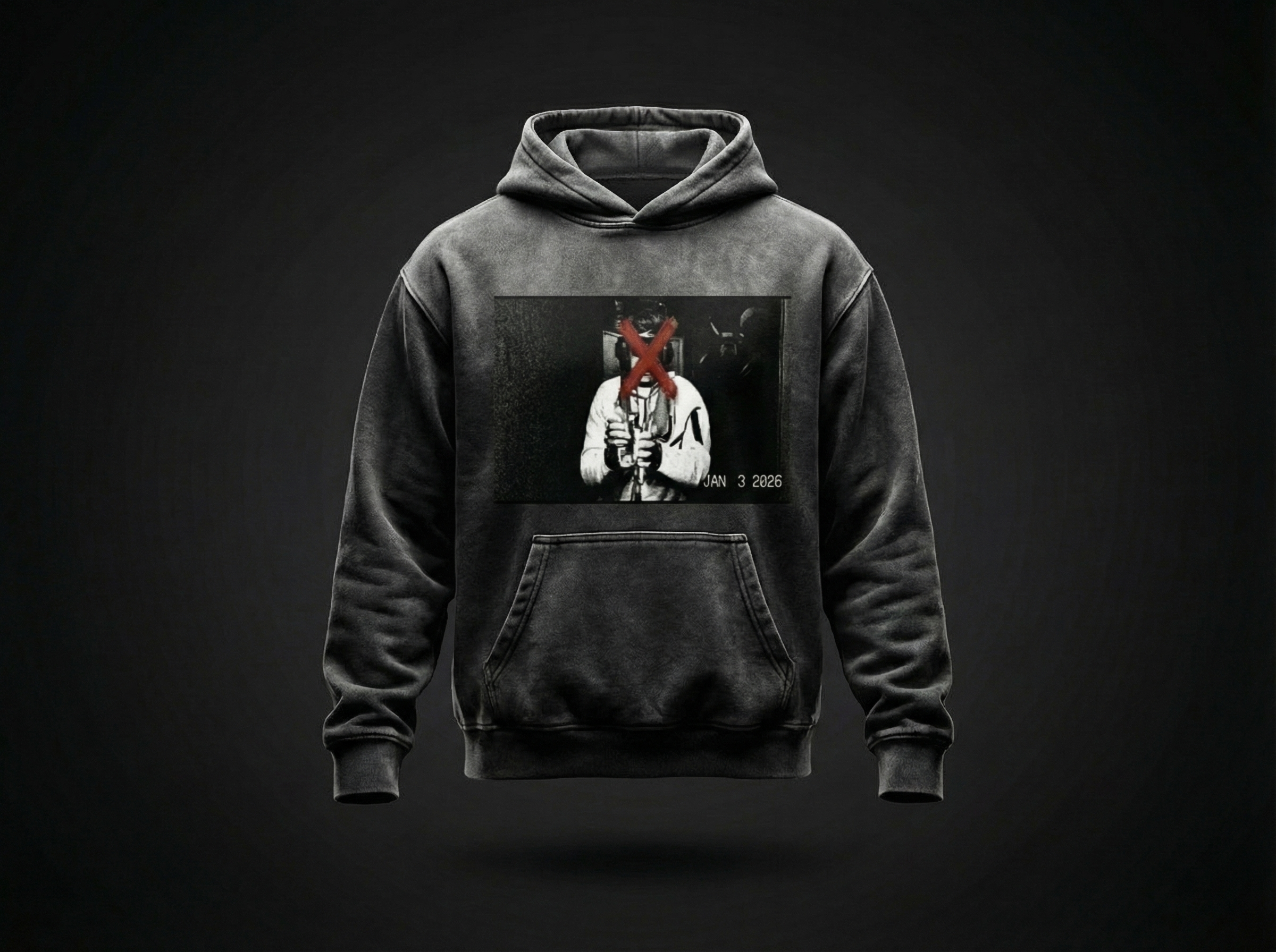 Snow Wash Oversize Hoodie - Maduro Secuestrado